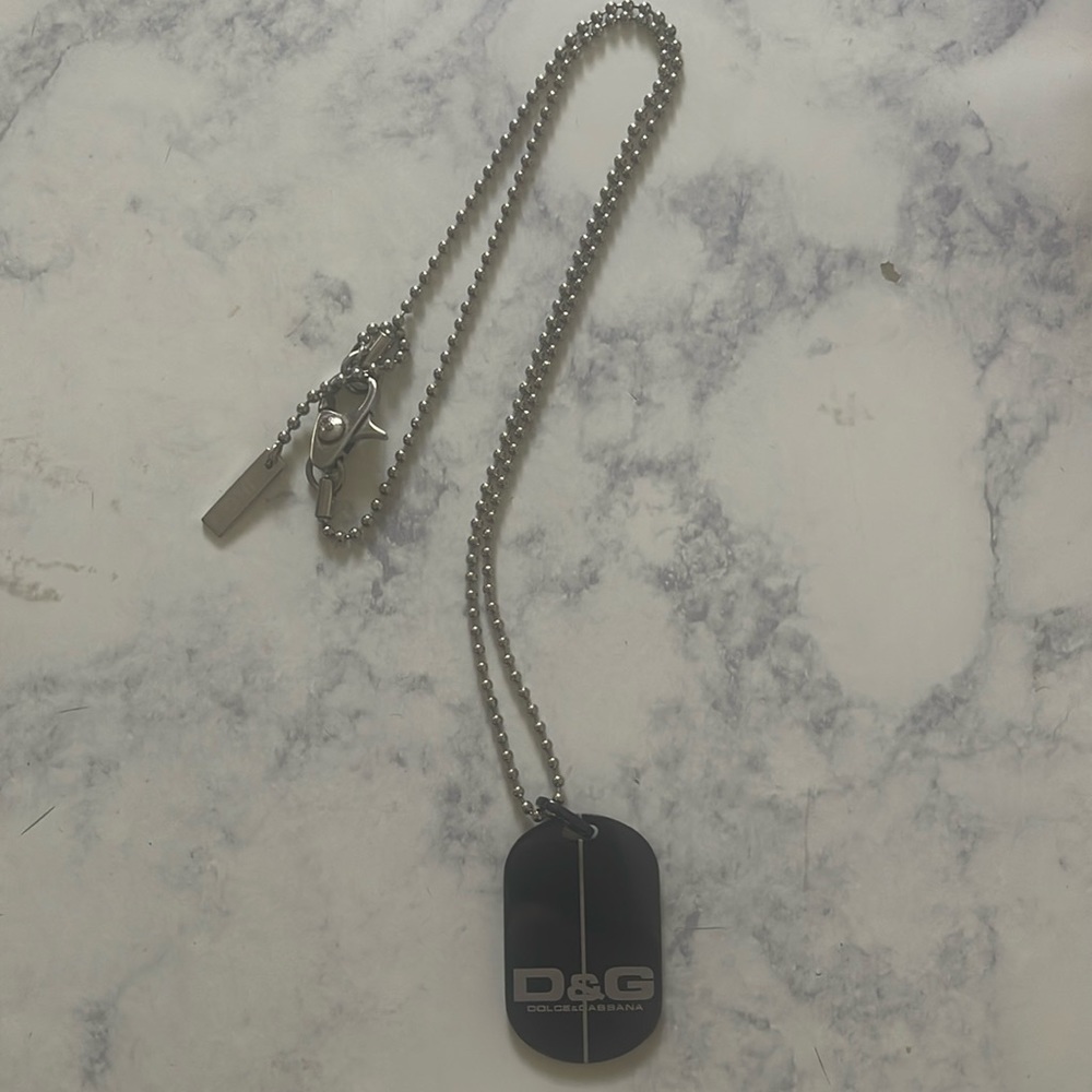 Dolce & Gabbana Dog Tag Necklace